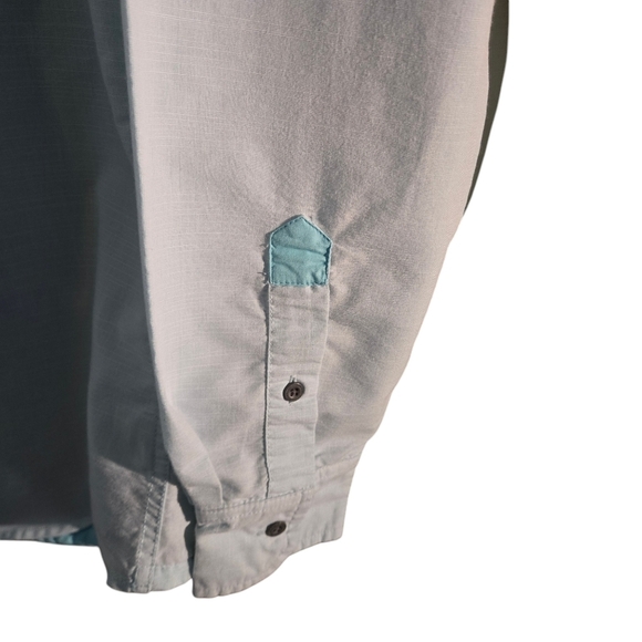 Colours by Alexander Julian Vintage Men size S Blue Long Sleeve Button Up Shirt - Picture 4 of 13